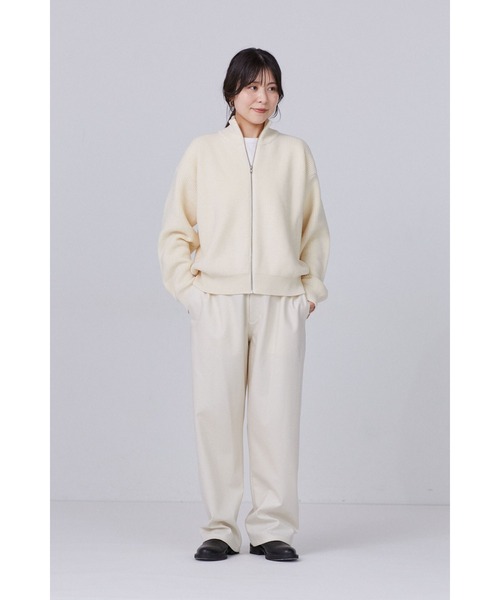Y(ワイ)の「Y / NON MULESING WOOL DRIVERS KN(カーディガン/ボレロ・メンズ・ホワイト/ネイビー・MEDIUM/SMALL/LARGE)」の9枚目の写真