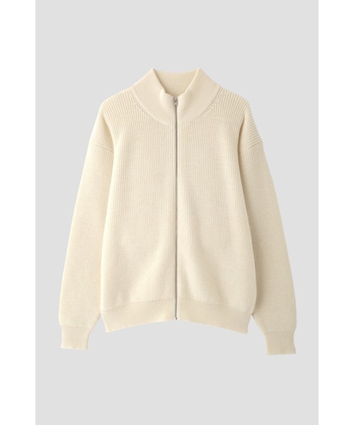 Y(ワイ)の「Y / NON MULESING WOOL DRIVERS KN(カーディガン/ボレロ・メンズ・ホワイト/ネイビー・MEDIUM/SMALL/LARGE)」の10枚目の写真