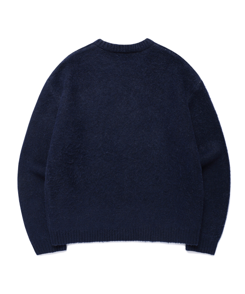 Cavish(カビシ)の「BRUSHED SELLER LOGO KNIT CREWNECK NAVY(CV2DFUK600A)(ニット/セーター・レディース・ネイビー・SMALL/MEDIUM/LARGE)」の5枚目の写真