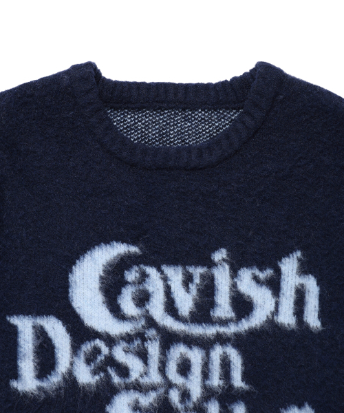 Cavish(カビシ)の「BRUSHED SELLER LOGO KNIT CREWNECK NAVY(CV2DFUK600A)(ニット/セーター・レディース・ネイビー・SMALL/MEDIUM/LARGE)」の6枚目の写真