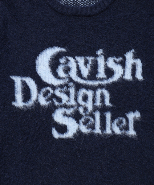 Cavish(カビシ)の「BRUSHED SELLER LOGO KNIT CREWNECK NAVY(CV2DFUK600A)(ニット/セーター・レディース・ネイビー・SMALL/MEDIUM/LARGE)」の7枚目の写真