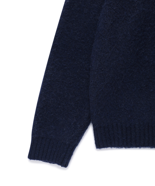Cavish(カビシ)の「BRUSHED SELLER LOGO KNIT CREWNECK NAVY(CV2DFUK600A)(ニット/セーター・レディース・ネイビー・SMALL/MEDIUM/LARGE)」の8枚目の写真