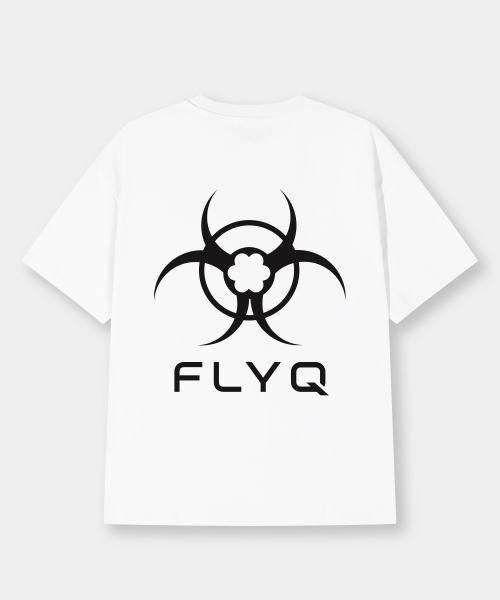 FLYQ(フライク)の「FLYQ ハザードプリント半袖Tシャツ / ホワイト(Tシャツ/カットソー・レディース・その他・LARGE/MEDIUM)」の3枚目の写真
