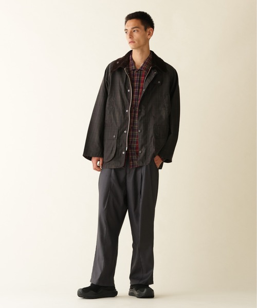 Barbour(バブアー)の「Barbour/バブアー TARTAN OS BEDALE WAX JACKET タータンオーバーサイズビデールワックスジャケット MWX2593(ブルゾン・メンズ・ブラウン系その他・38/40)」の8枚目の写真