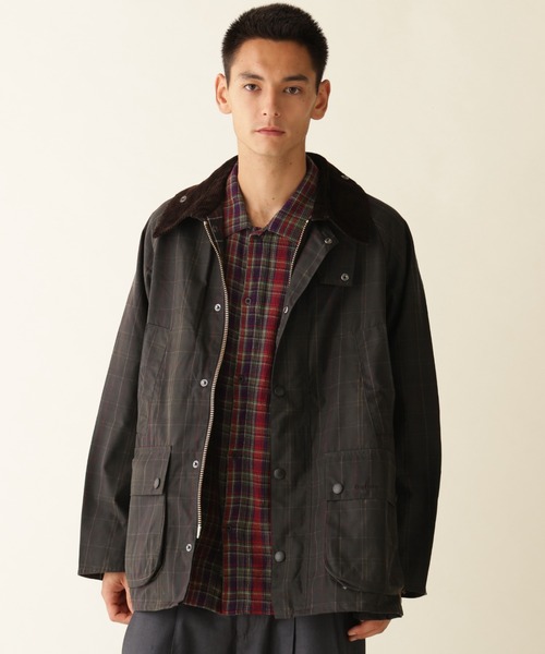 Barbour(バブアー)の「Barbour/バブアー TARTAN OS BEDALE WAX JACKET タータンオーバーサイズビデールワックスジャケット MWX2593(ブルゾン・メンズ・ブラウン系その他・38/40)」の6枚目の写真