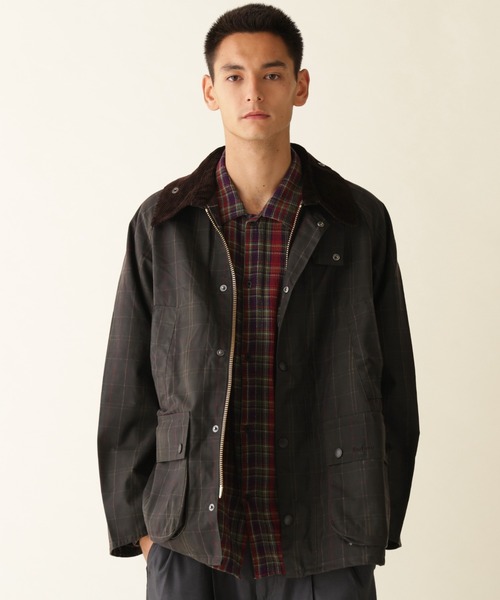 Barbour(バブアー)の「Barbour/バブアー TARTAN OS BEDALE WAX JACKET タータンオーバーサイズビデールワックスジャケット MWX2593(ブルゾン・メンズ・ブラウン系その他・38/40)」の7枚目の写真