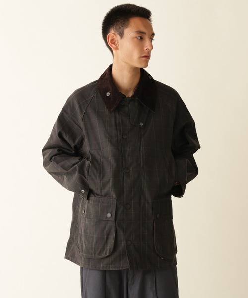Barbour(バブアー)の「Barbour/バブアー TARTAN OS BEDALE WAX JACKET タータンオーバーサイズビデールワックスジャケット MWX2593(ブルゾン・メンズ・ブラウン系その他・38/40)」の2枚目の写真