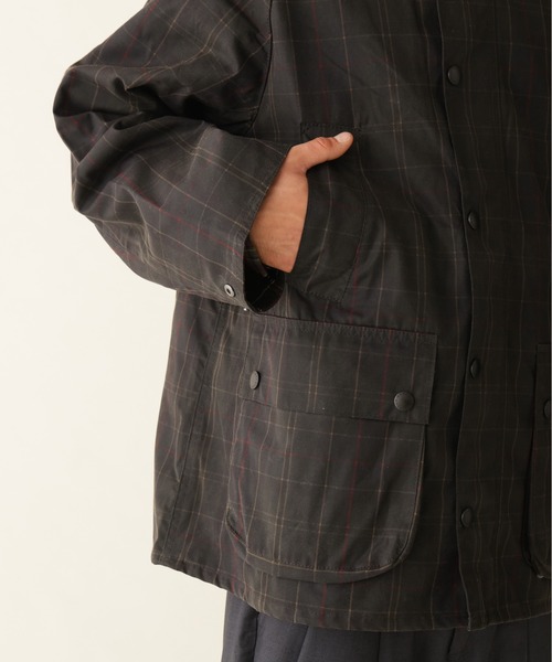 Barbour(バブアー)の「Barbour/バブアー TARTAN OS BEDALE WAX JACKET タータンオーバーサイズビデールワックスジャケット MWX2593(ブルゾン・メンズ・ブラウン系その他・38/40)」の15枚目の写真