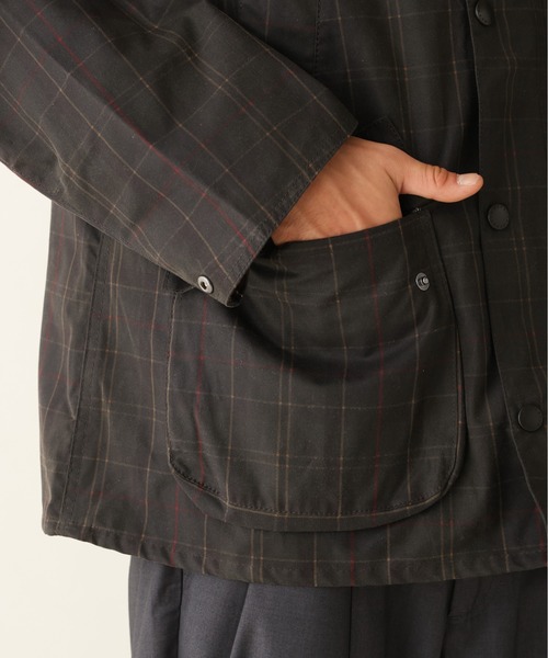 Barbour(バブアー)の「Barbour/バブアー TARTAN OS BEDALE WAX JACKET タータンオーバーサイズビデールワックスジャケット MWX2593(ブルゾン・メンズ・ブラウン系その他・38/40)」の16枚目の写真