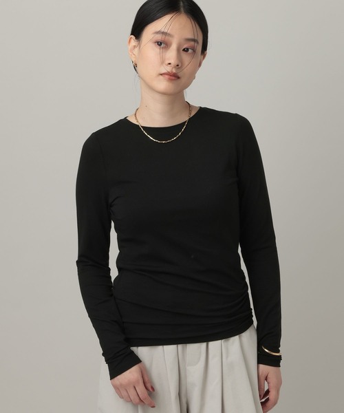 A part by(アパートバイ)の「ウールコンソフトシアープルオーバー_長袖(Tシャツ/カットソー・レディース・ブラック/ライトイエロー/オフホワイト/ブラウン・FREE)」の19枚目の写真