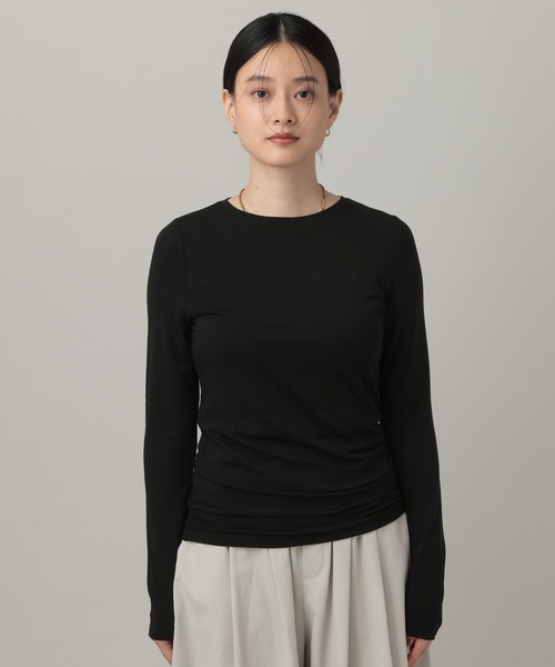 A part by(アパートバイ)の「ウールコンソフトシアープルオーバー_長袖(Tシャツ/カットソー・レディース・ブラック/ライトイエロー/オフホワイト/ブラウン・FREE)」の16枚目の写真