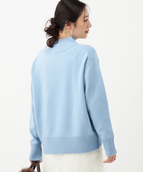 NOLLEY’S(ノーリーズ)の「カシミヤブレンドハイネックプルオーバー(ニット/セーター・レディース・イエロー/ピンク/サックスブルー/ライトグレー・38)」の14枚目の写真