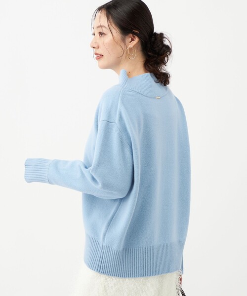 NOLLEY’S(ノーリーズ)の「カシミヤブレンドハイネックプルオーバー(ニット/セーター・レディース・イエロー/ピンク/サックスブルー/ライトグレー・38)」の15枚目の写真