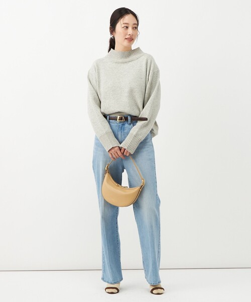 NOLLEY’S(ノーリーズ)の「カシミヤブレンドハイネックプルオーバー(ニット/セーター・レディース・イエロー/ピンク/サックスブルー/ライトグレー・38)」の18枚目の写真
