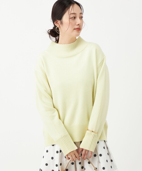 NOLLEY’S(ノーリーズ)の「カシミヤブレンドハイネックプルオーバー(ニット/セーター・レディース・イエロー/ピンク/サックスブルー/ライトグレー・38)」の20枚目の写真
