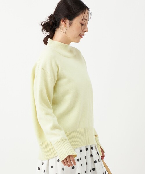 NOLLEY’S(ノーリーズ)の「カシミヤブレンドハイネックプルオーバー(ニット/セーター・レディース・イエロー/ピンク/サックスブルー/ライトグレー・38)」の21枚目の写真