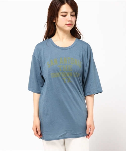 Ungrid（アングリッド）の「【Casual】SAN ANTONIOプリントTシャツ（Tシャツ/カットソー・レディース・ブルー/レッド/オフホワイト・FREE）」の4枚目の写真