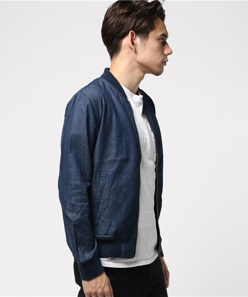 HVC（エイチブイシー）の「HVC / ﾃﾞﾆﾑMA-1			（MA-1・メンズ・ネイビー・L/M）」の8枚目の写真