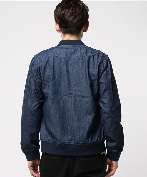 HVC（エイチブイシー）の「HVC / ﾃﾞﾆﾑMA-1			（MA-1・メンズ・ネイビー・L/M）」の9枚目の写真