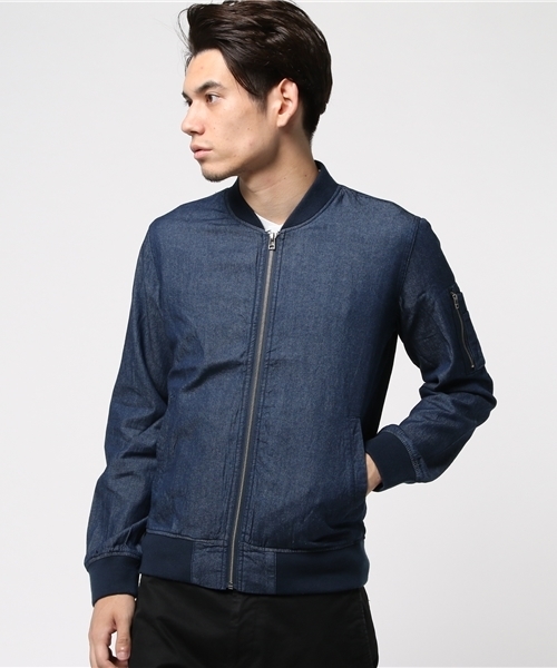 HVC（エイチブイシー）の「HVC / ﾃﾞﾆﾑMA-1			（MA-1・メンズ・ネイビー・L/M）」の2枚目の写真