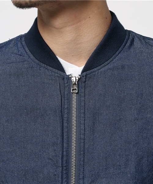 HVC（エイチブイシー）の「HVC / ﾃﾞﾆﾑMA-1			（MA-1・メンズ・ネイビー・L/M）」の3枚目の写真