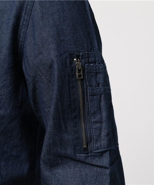 HVC（エイチブイシー）の「HVC / ﾃﾞﾆﾑMA-1			（MA-1・メンズ・ネイビー・L/M）」の4枚目の写真