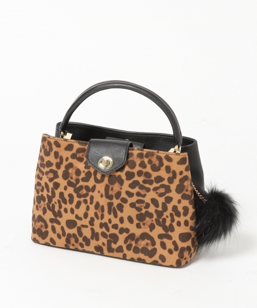 Heather（ヘザー）の「ワンハンドルチャームBAG  737201（ショルダーバッグ・レディース・ブラウン系その他/ブラック系その他・ONE SIZE）」の3枚目の写真