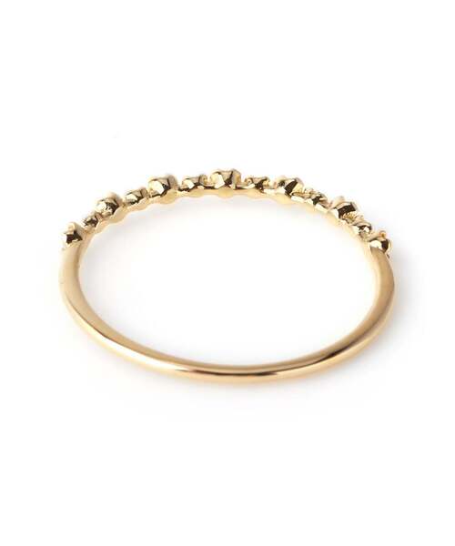 SIENA ROSE（シエナロゼ）の「ハーフエタニティリング[0.01ct]（リング・レディース・イエローゴールド・9号/11号/7号/13号）」の3枚目の写真