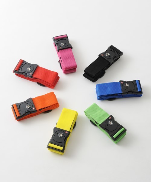 MILESTO（ミレスト）の「パレットTSAスーツケースベルト（トラベルグッズ・メンズ・レッド/グリーン/ブラック/オレンジ/イエロー/ローズ/ブルー・ﾌﾘ-）」の9枚目の写真