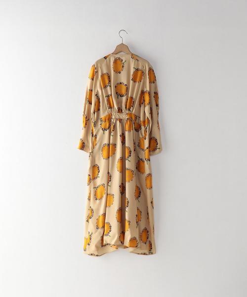Steven Alan スティーブンアラン LIBERTY PRINT SUNFLOWER ONE-PIECE リバティープリントサンフラワーワンピース 8226-162-0124 S レッド 向日葵 ドレス トップス【中古】【Steven Alan】 steven alan - Steven Alan スティーブンアラン LIBERTY PRINT
