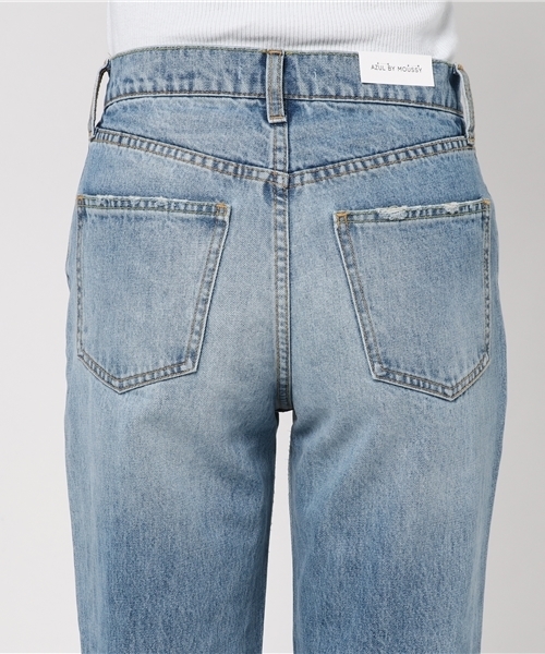 AZUL by moussy（アズールバイマウジー）の「アンクルテーパードデニム（デニムパンツ・レディース・ライトブルー・24inch/25inch/27inch/26inch）」の12枚目の写真