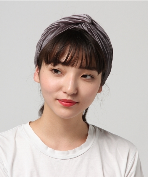 CONTROL FREAK（コントロールフリーク）の「CONTROL FREAK （コントロールフリーク）プリーツベロアヘアバンド（ヘアバンド・レディース・ブラック/グレー/グリーン/ボルドー・FREE）」の8枚目の写真