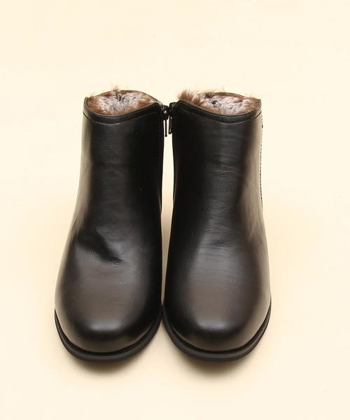 coen（コーエン）の「サイドジップショートブーツ（ブーツ・レディース・ブラック/ブラウン/ダークブラウン・LARGE/SMALL/MEDIUM）」の4枚目の写真