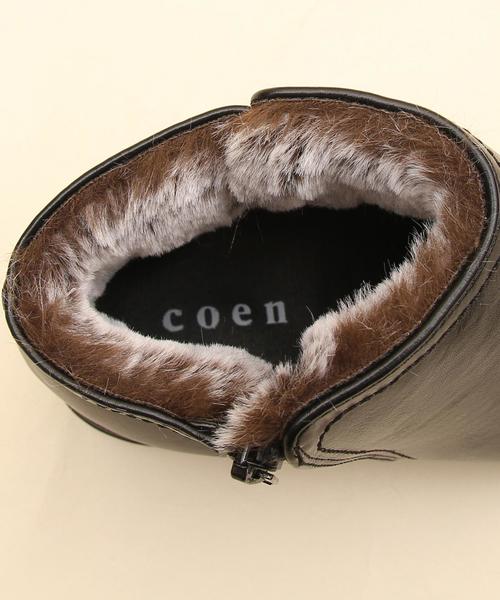 coen（コーエン）の「サイドジップショートブーツ（ブーツ・レディース・ブラック/ブラウン/ダークブラウン・LARGE/SMALL/MEDIUM）」の8枚目の写真