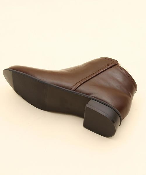 coen（コーエン）の「サイドジップショートブーツ（ブーツ・レディース・ブラック/ブラウン/ダークブラウン・LARGE/SMALL/MEDIUM）」の18枚目の写真