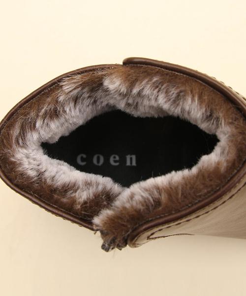 coen（コーエン）の「サイドジップショートブーツ（ブーツ・レディース・ブラック/ブラウン/ダークブラウン・LARGE/SMALL/MEDIUM）」の11枚目の写真