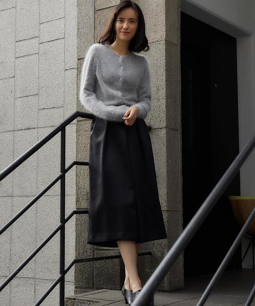 green label relaxing（グリーンレーベルリラクシング）の「RF アンゴラブレンド FPB カーディガン ◆（カーディガン/ボレロ・レディース・ベージュ/グレー/ピンク・FREE）」の17枚目の写真