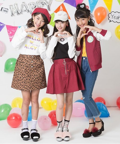 algy（アルジー）の「リングジップフレアスカパン（スカート・キッズ・マスタード/ブラック/エンジ・SMALL/X-SMALL/MEDIUM/XX-SMALL）」の5枚目の写真