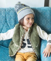 apres les cours | ボアリバーシブルベスト(ベスト)