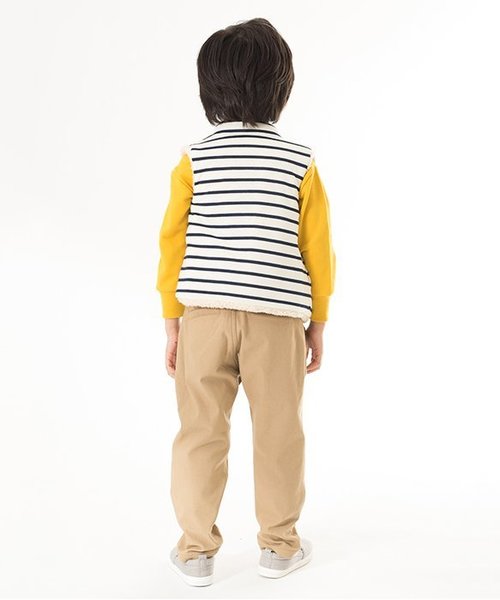 apres les cours（アプレレクール）の「ボアリバーシブルベスト（ベスト・キッズ・ベージュ/カーキ・110/130/100/120/90/140/80）」の14枚目の写真