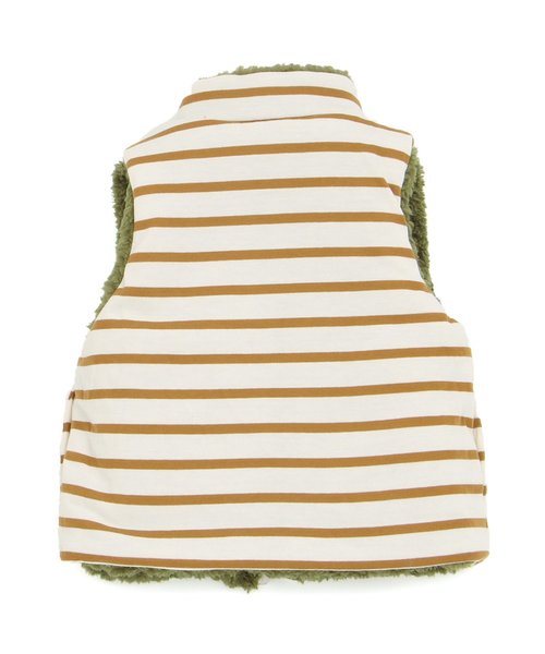 apres les cours（アプレレクール）の「ボアリバーシブルベスト（ベスト・キッズ・ベージュ/カーキ・110/130/100/120/90/140/80）」の19枚目の写真