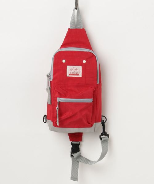 Ocean&Ground(オーシャン&グラウンド)の「1ショルダーBAG GOODAY(ボディバッグ/ウエストポーチ)」|レッド