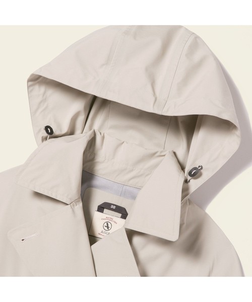 AIGLE(エーグル)の「透湿防水 レトロキャバン ピーコート(ピーコート・レディース・ダークグレー/ライトベージュ・36/38/40)」の5枚目の写真