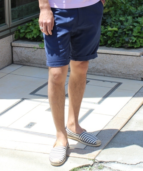 JOURNAL STANDARD(ジャーナルスタンダード)の「☆T/R ギャバジンショーツ#(スラックス・メンズ・ブルー系その他/ネイビー/サックスブルー/グレー・LARGE/SMALL/MEDIUM)」の4枚目の写真
