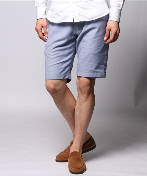 JOURNAL STANDARD(ジャーナルスタンダード)の「☆T/R ギャバジンショーツ#(スラックス・メンズ・ブルー系その他/ネイビー/サックスブルー/グレー・LARGE/SMALL/MEDIUM)」の15枚目の写真