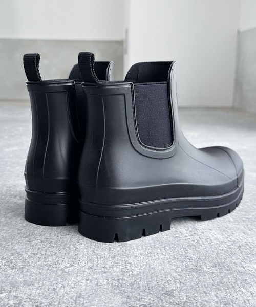 セール】《JaVa ジャバコラボ》大人の上質感。サイドゴアレインブーツ