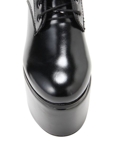 EMODA(エモダ)の「レースアップフラットバルキーブーツ(ブーツ・レディース・ブラック・SMALL/MEDIUM/LARGE)」の3枚目の写真