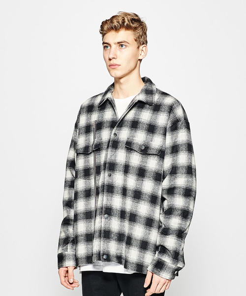 STAMPD（スタンプド）の「＜STAMPD＞ ASHER FLNL SHT JK/シャツジャケット（ブルゾン・メンズ・ブラック・LARGE/MEDIUM）」の5枚目の写真