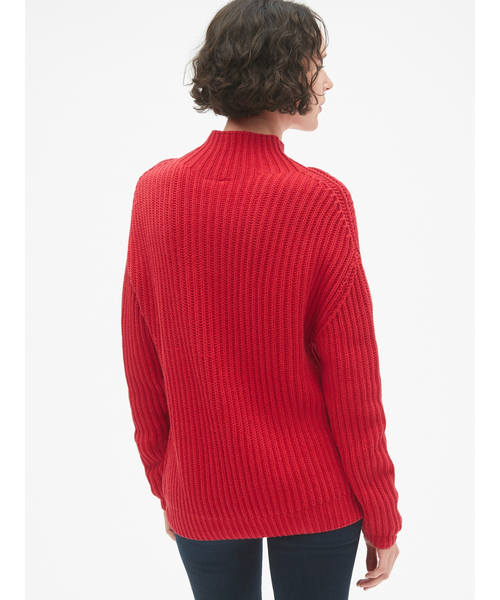 GAP（ギャップ）の「シェーカーステッチ プルオーバー タートルネックセーター（ニット/セーター・レディース・ネイビー/レッド/ホワイト/アイボリー/ライトグレー・M/XS/XXS/L/S）」の7枚目の写真