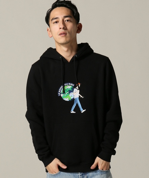 JOINT WORKS(ジョイントワークス)の「QUATRE CENT QUINZE VOYAGER HOODIE(パーカー・メンズ・ブラック/オレンジ・LARGE/X-LARGE)」の2枚目の写真